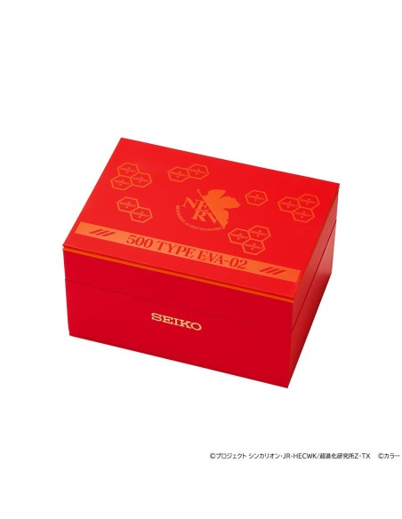 Seiko Evangelion Shinkansen 500 TYPE EVA-02 JDM Limited Edition hecho en Japón 39.8mm